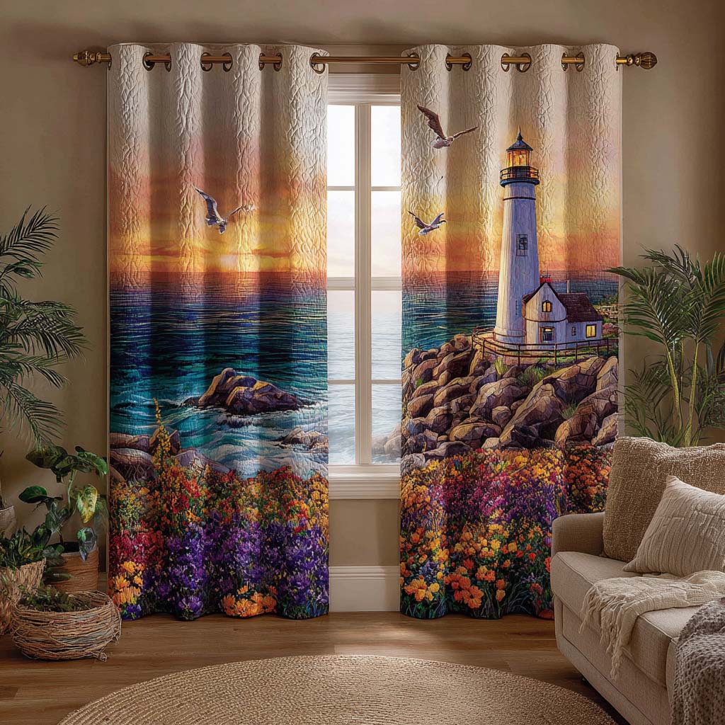 Bloom Lighthouse Quilted Curtains NCU0HH1770