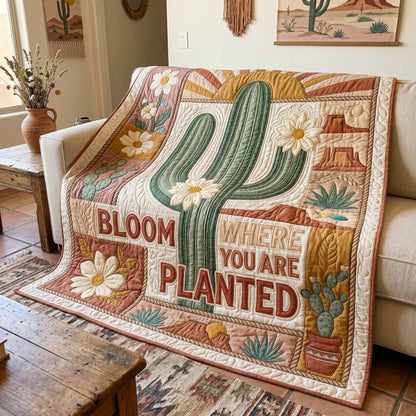 Bloom Planted Quilted Blanket NCU0XD2893