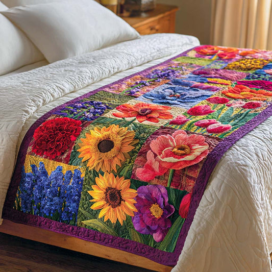 Bloom Quilt Symphony Quilted Bed Runner NCU0XD1223