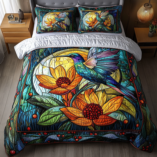 Bloom Seeker 3-Piece Quilted Bedding Set NCU0DK5351