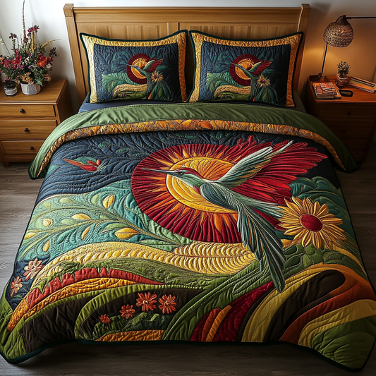 Bloom Seeker 3-Piece Quilted Bedding Set NCU0DK5648