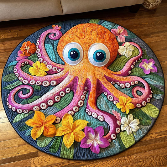Bloom Tentacles Quilted Round Mat NCU0NT7046