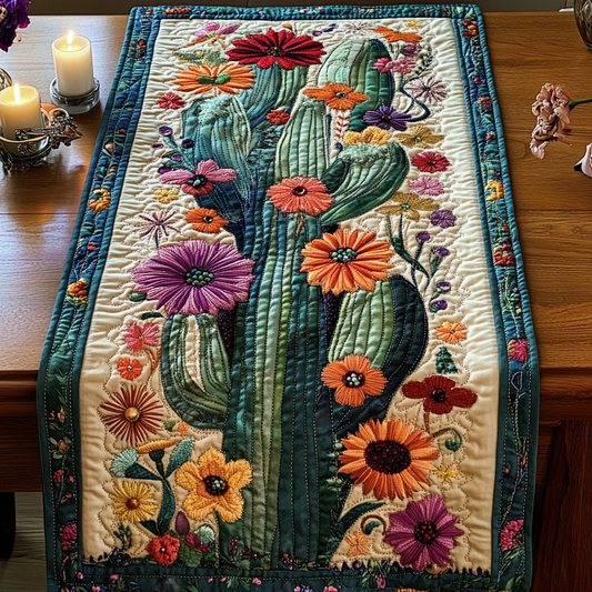 Bloom Trail Quilted Table Runner NCU0VH3769
