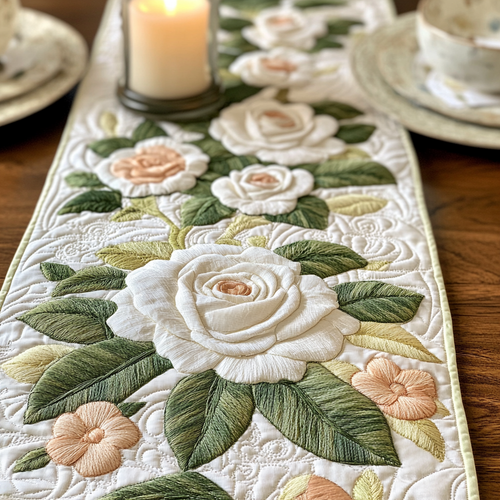 Bloom Trail Quilted Table Runner NCU0VH5499