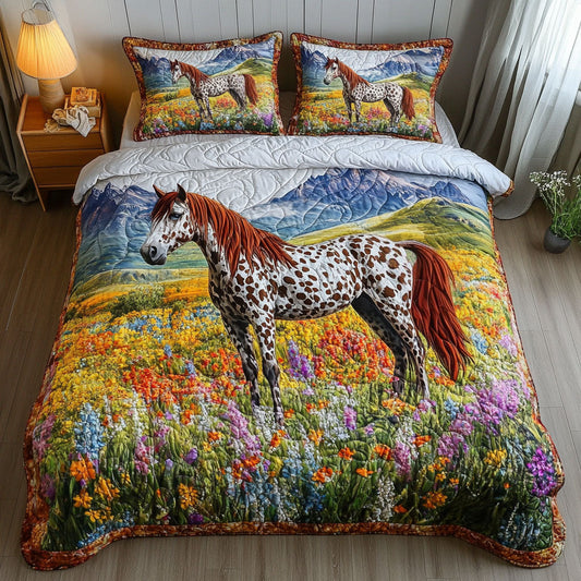Bloom Valley 3-Piece Quilted Bedding Set NCU0NT5922