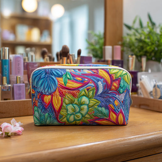 Bloom and Vine Quilted Makeup Bag NCU0PT9616