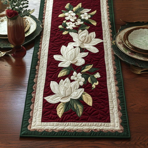 Bloom of Elegance Quilted Table Runner NCU0PT3651