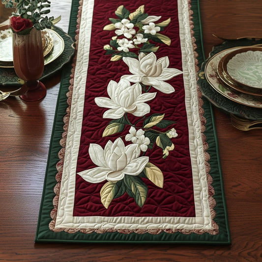 Bloom of Elegance Quilted Table Runner NCU0PT3651