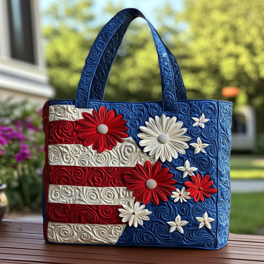 Bloom of Liberty Quilted Tote Bag NCU0PT8182