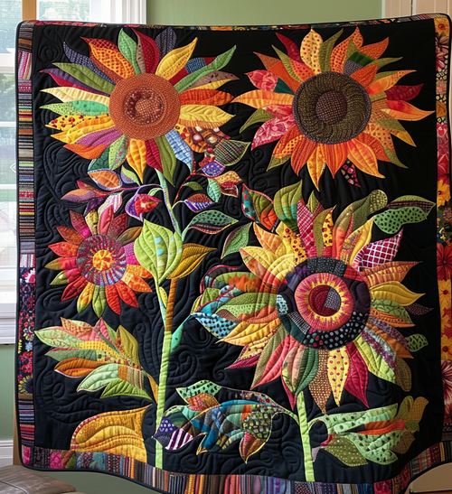 Blooming Bright Quilted Blanket NCU0PT210