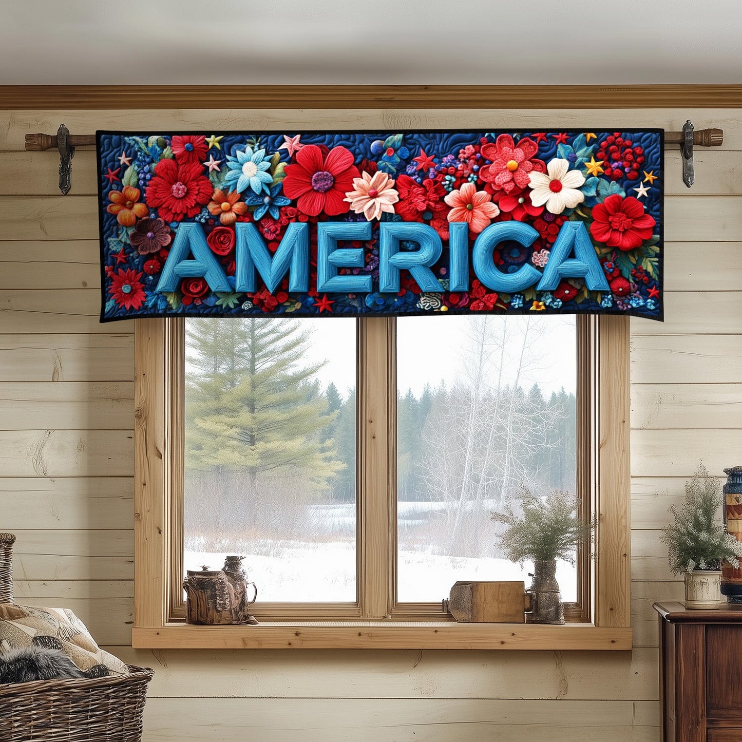 Blooming America Quilted Valance NCU0NT8188