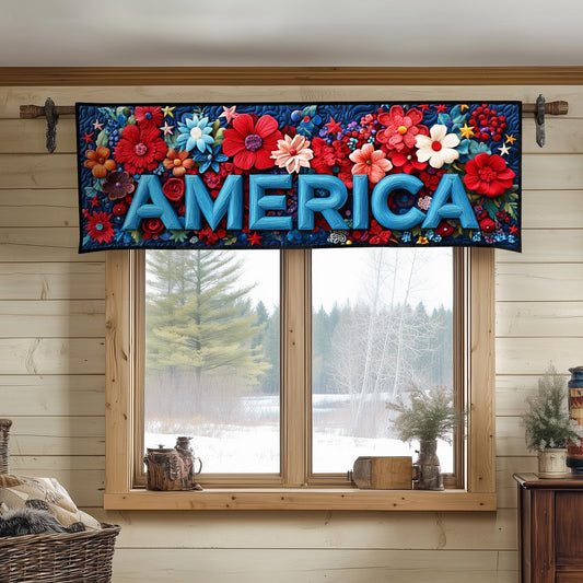 Blooming America Quilted Valance NCU0NT8188