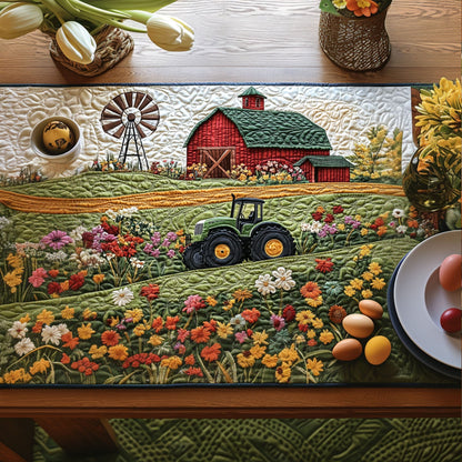 Blooming Barnyard Quilted Table Runner NCU0PT6137