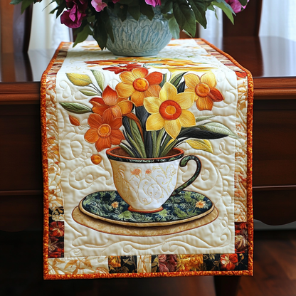 Blooming Beauty Quilted Table Runner NCU0VL1659
