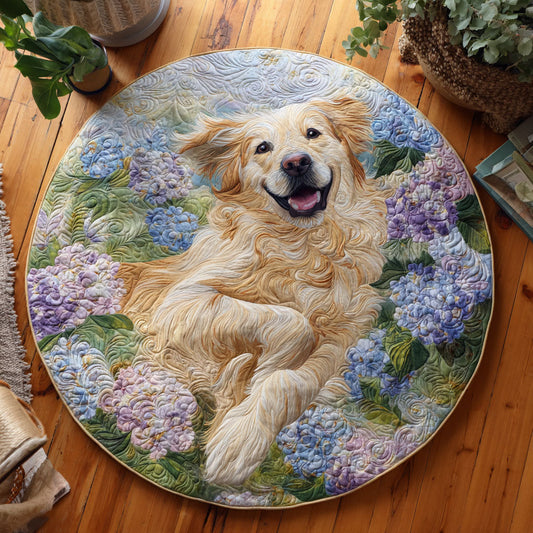 Blooming Charm Quilted Round Mat NCU0TV462