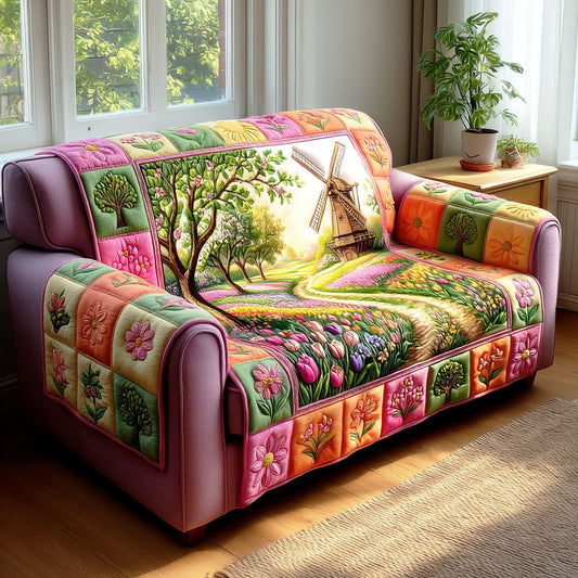 Blooming Countryside Quilted Sofa Cover NCU0TD2265