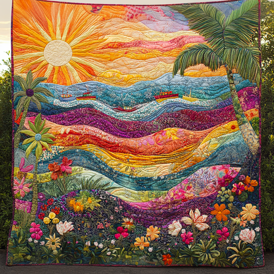 Blooming Dawn Quilted Blanket NCU0DV4434