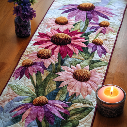 Blooming Delight Quilted Table Runner NCU0VH4456