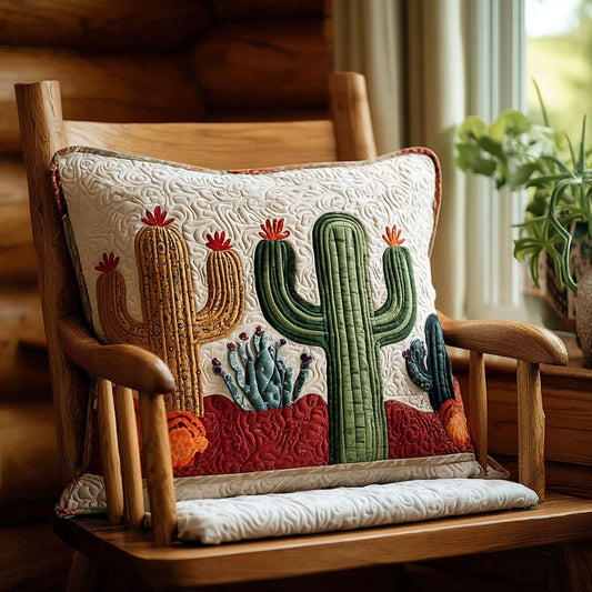 Blooming Desert Trail Quilted Bedding Pillow Case NCU0PT8767
