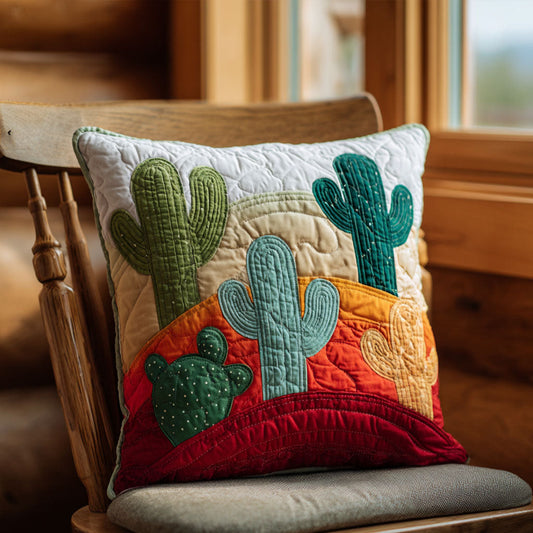 Blooming Desert Trail Quilted Pillow Case NCU0PT8767