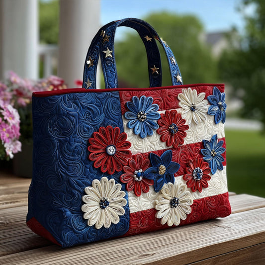 Blooming Freedom Quilted Tote Bag NCU0PT8183