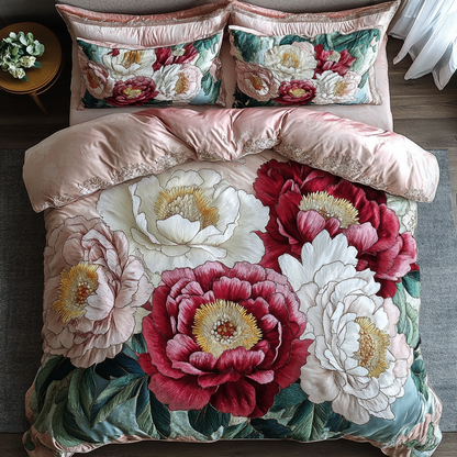 Blooming Grace 3-Piece Quilted Bedding Set NCU0DK6650
