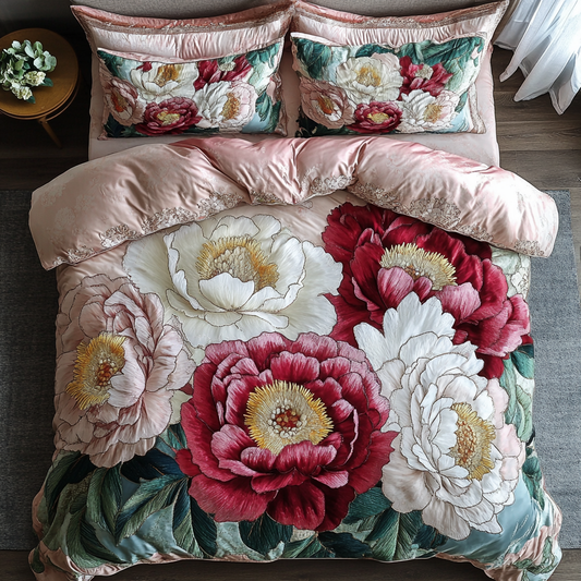 Blooming Grace 3-Piece Quilted Bedding Set NCU0DK6650