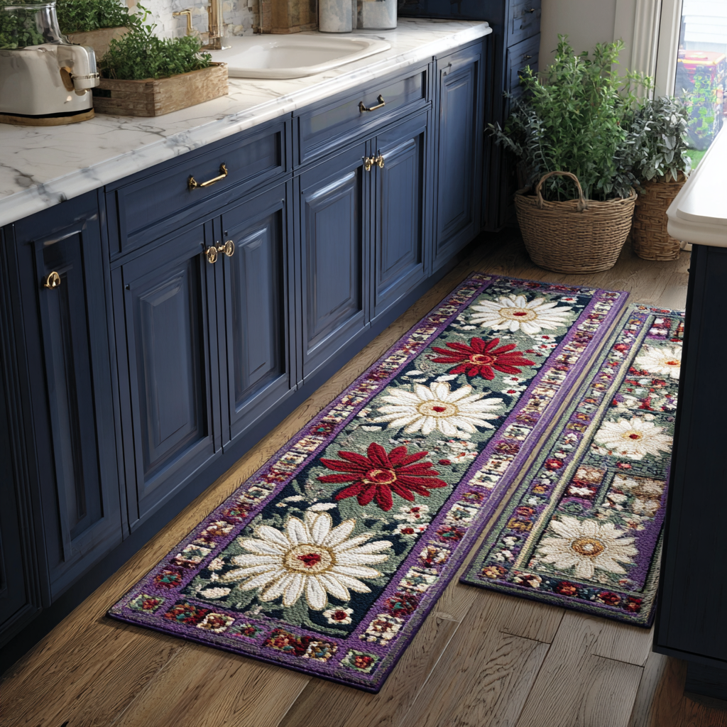 Blooming Grace Kitchen Area Rug NCU0DK11084