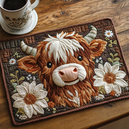 Blooming Highland Quilted Placemat NCU0NT4345