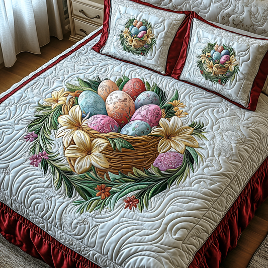 Blooming Hope Quilted Bedding Set NCU0DV2394