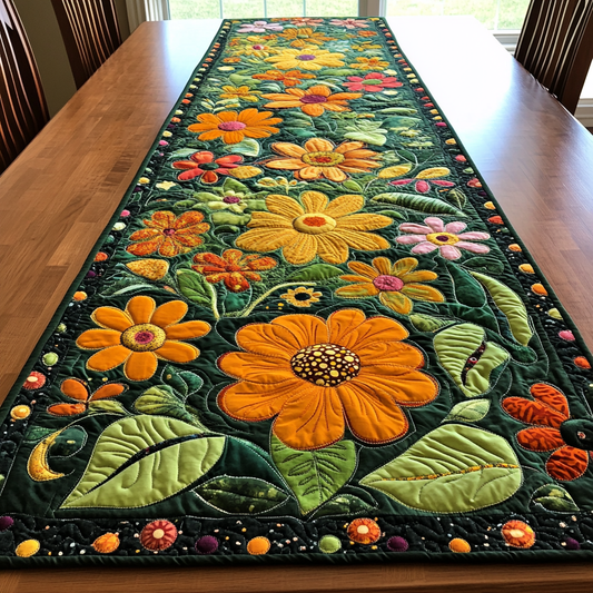 Blooming Hues Quilted Table Runner NCU0DK6113
