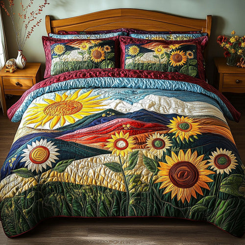 Blooming Joy 3-Piece Quilted Bedding Set NCU0PT4787