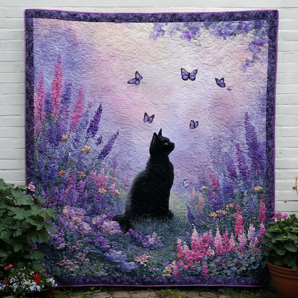 Blooming Kitty Quilted Blanket NCU0NT8906