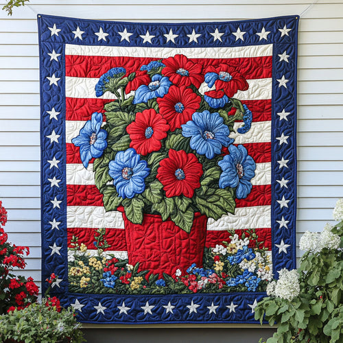 Blooming Liberty Quilted Blanket NCU0NT7069