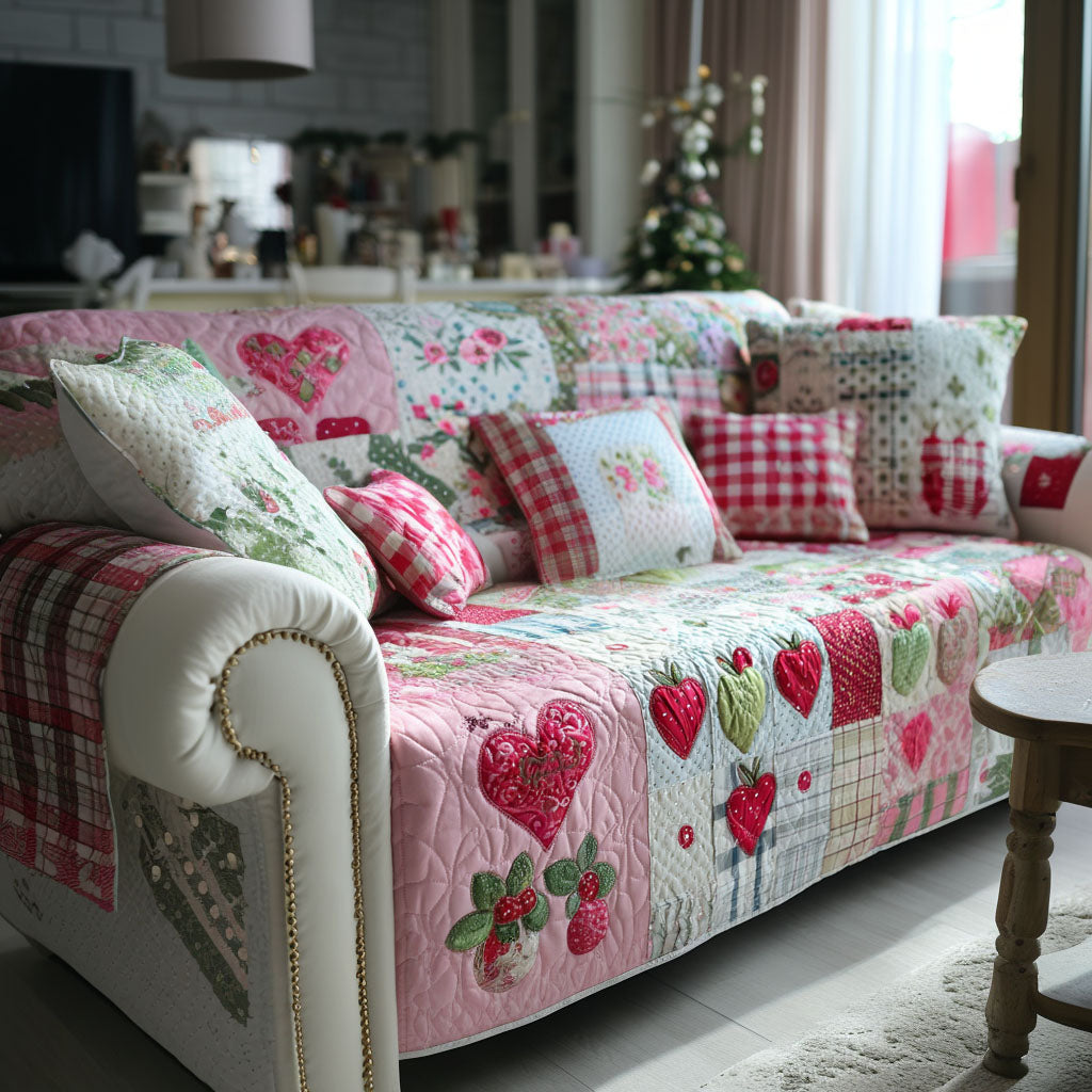 Blooming Love Quilted Sofa Cover NCU0PT10750