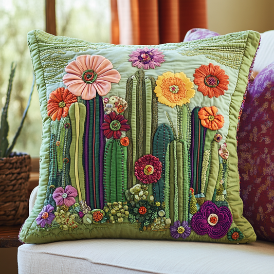 Blooming Prickles Quilted Pillow Case NCU0VH3776