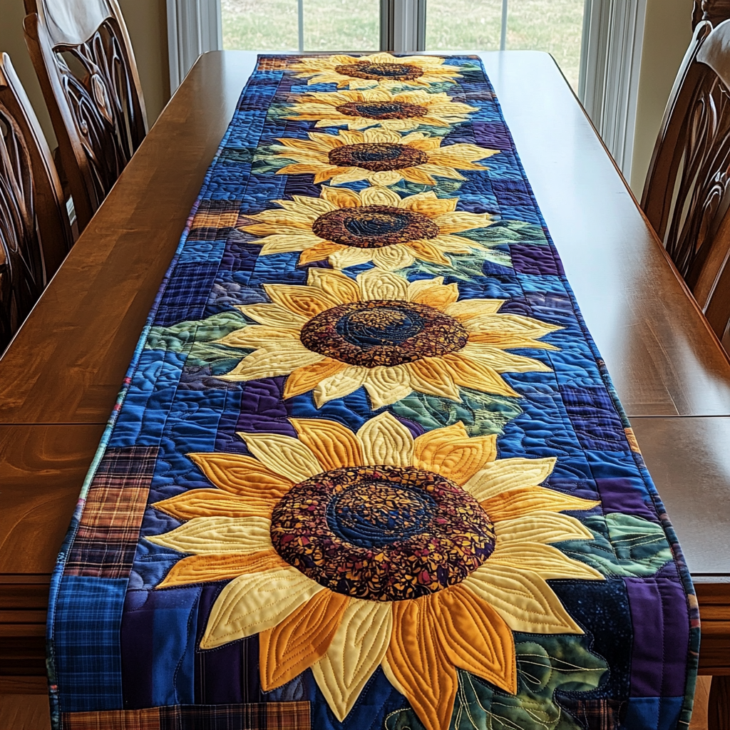 Blooming Radiance Quilted Table Runner NCU0DK5790