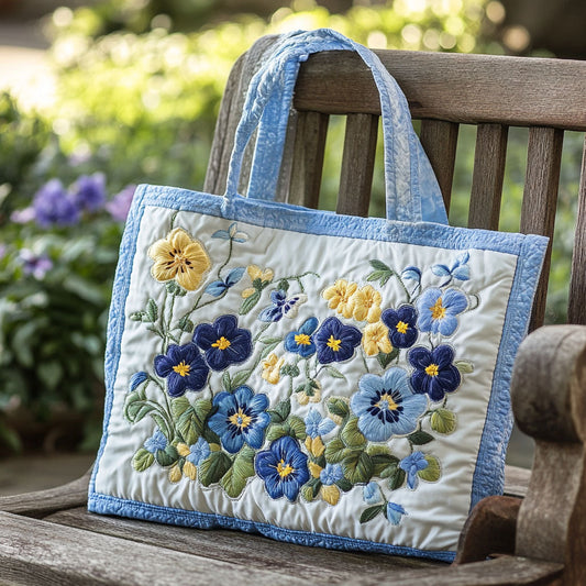Blooming Sentiments Quilted Tote Bag NCU0PT8299