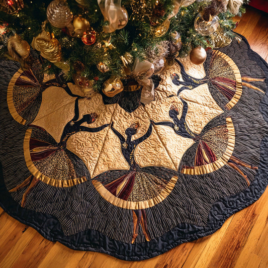 Blooming Soul Christmas Quilted Tree Skirt NCU0TD1133
