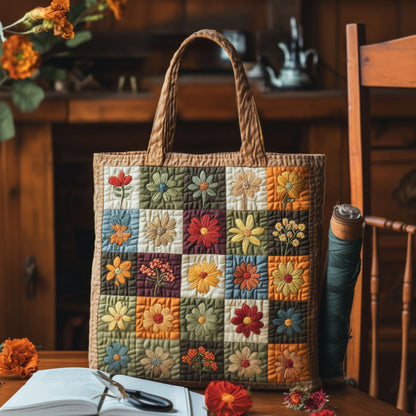Blooming Threads Quilted Tote Bag NCU0PT7900
