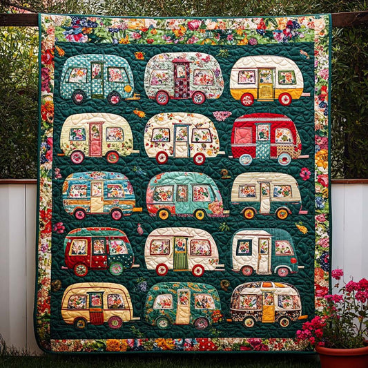 Blooming Van Trails Quilted Blanket NCU0NT8278