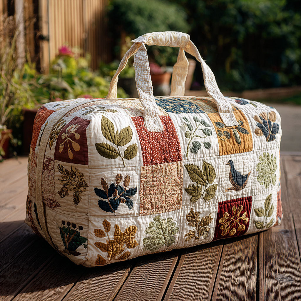 Blooming Whispers Quilted Duffle Bag NCU0PT8934