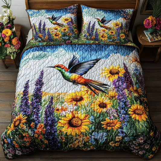 Blooming Wilds 3-Piece Quilted Bedding Set NCU0VL973