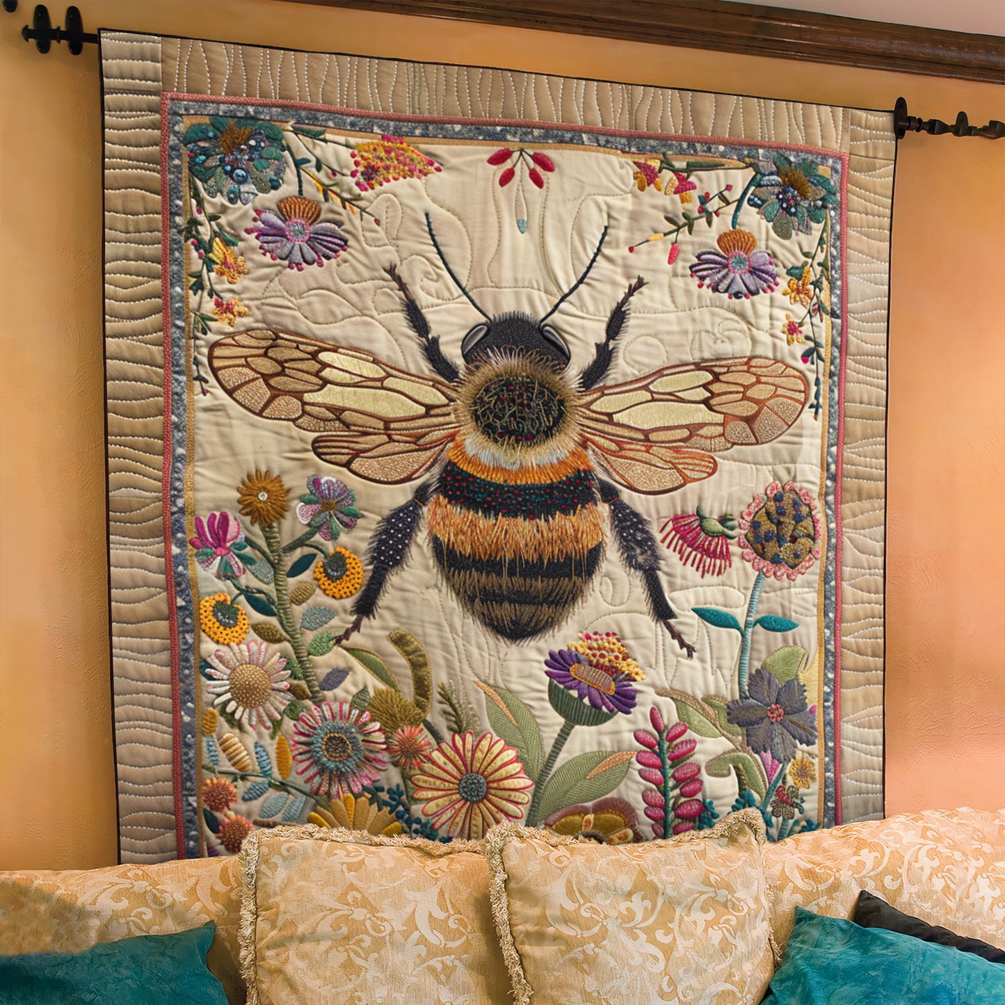 Blossom Bee Quilted Blanket NCU0NT035