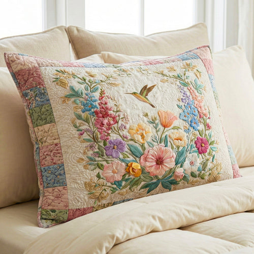 Blossom Fields Quilted Bedding Pillow Case NCU0NT12220