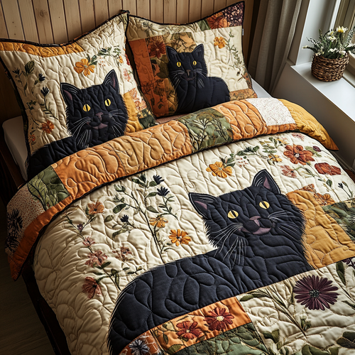 Blossom Paws Quilted Bedding Set NCU0DV4904