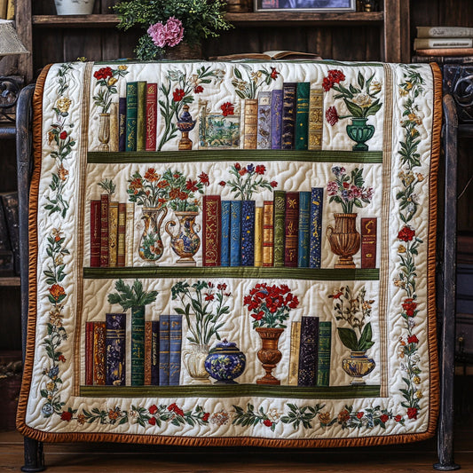 Blossom Between Books Quilted Blanket NCU0PT5950