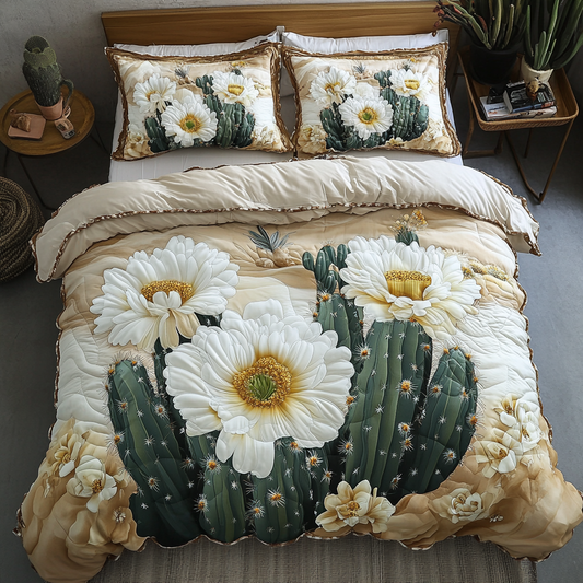 Blossom Bloom 3-Piece Quilted Bedding Set NCU0DK6623