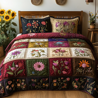 Blossom Bouquet 3-Piece Quilted Bedding Set NCU0VL1482