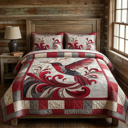 Blossom Breeze 3-Piece Quilted Bedding Set NCU0NT12549